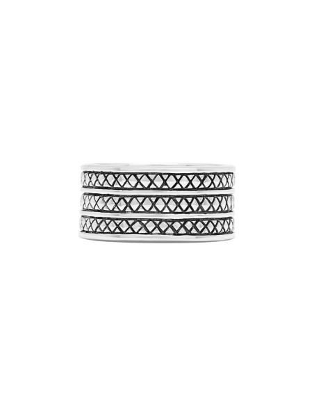 Bague En Argent Anneaux Large Ethnique Pour Homme