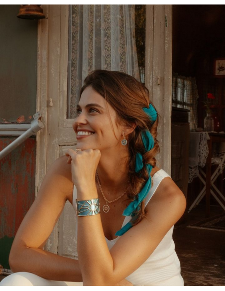 Bracelet Manchette Les Georgettes Précieuses Modèle OEIL Finition Doré