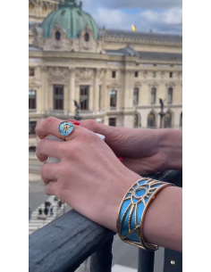 Bracelet Manchette Les Georgettes Précieuses Modèle OEIL Finition Doré 70442500108 2
