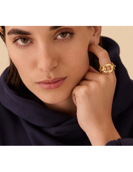 Bague XOXO De AGATHA En Laiton Doré 02280068-157