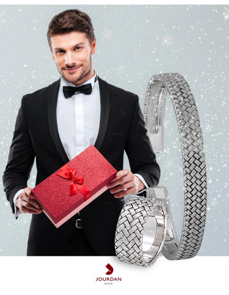 Bracelet Jourdan En Argent Rigide Collection VALOIS