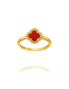 Bague CHARLES GARNIER En Agate Rouge