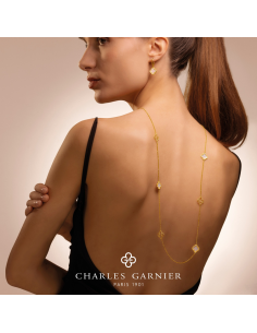 Sautoir LEGENDE De CHARLES GARNIER en Vermeil , oxydes de zirconium Et Nacre AGF170106N 2