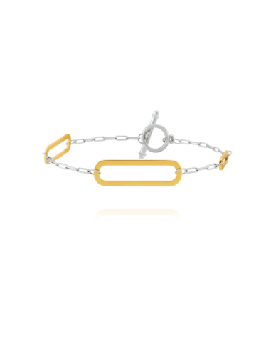 Bracelet Bicolore CHARLES GARNIER En Vermeil Et...