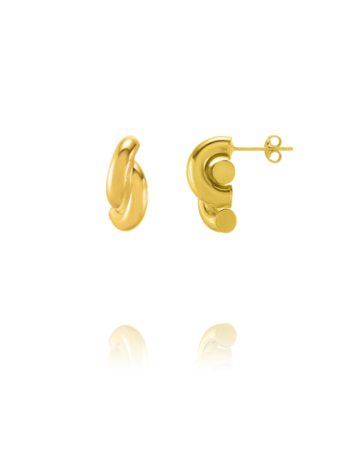Boucles D'oreilles Forme C CHARLES GARNIER En Argent Doré AGF260032E