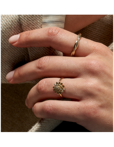 Bague Origami De Saunier En Plaqué Or
