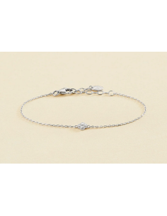 Bracelet Souple Beloved De AGATHA En Argent Et Oxydes Blancs 2