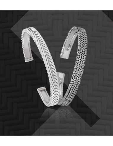 Bracelet Jourdan En Argent Rigide Collection VALOIS