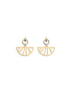 Boucles D'oreilles Les Georgettes Amazone Finition Dorées 30mm