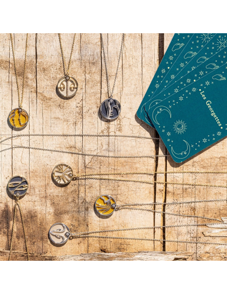 Collier Zodiaque Les Georgettes Modèle Poisson Finition Doré