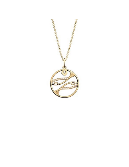 Collier Zodiaque Les Georgettes Modèle Poisson Finition Doré