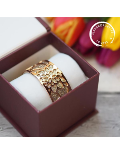 Bracelet Manchette Les Georgettes Modèle 25mm Nénuphar Finition Doré 70295860100 2