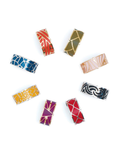 Bracelet Manchette Les Georgettes Moyen Modèle 25mm Nénuphar Finition Argentée 70295861600 2