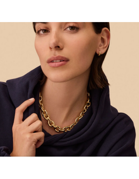 Collier Agatha XOXO En Laiton Doré 02680302-157