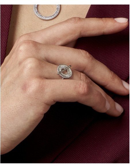 Bague Coton De Saunier En Argent