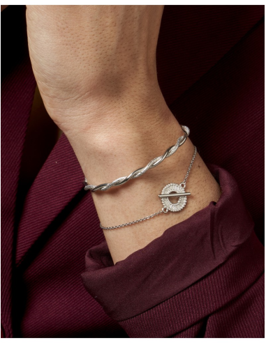 Bracelet Coton De Saunier En Argent