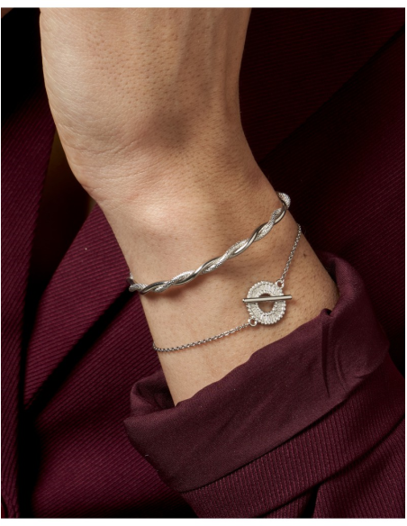 Bracelet Coton De Saunier En Argent
