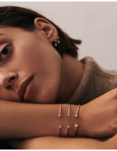 Bracelet Jonc BELOVED De AGATHA En Argent Et Oxydes 2