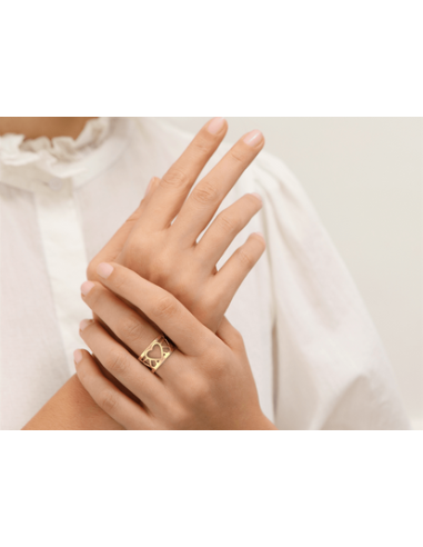 Bague les Georgettes Coeur 12MM Doré