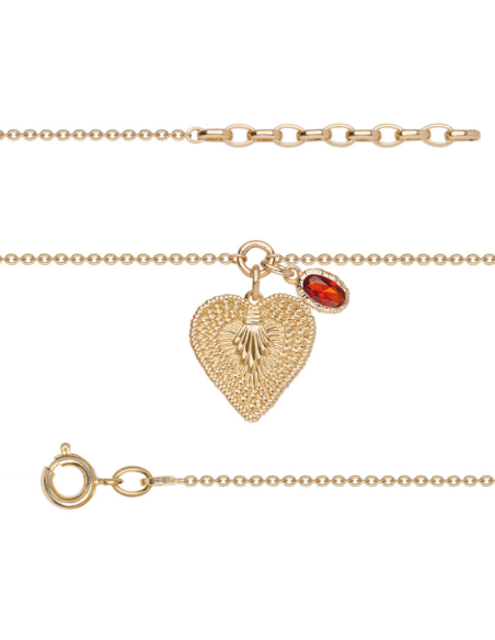 Bracelet Ex Voto Saunier En Plaqué Or