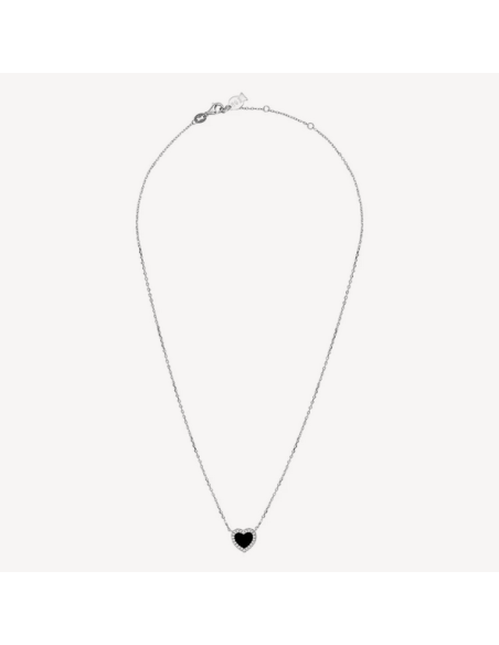 Collier Terry De Clio Blue En Argent Et Onyx Noir