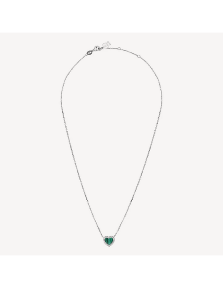 Collier Terry De Clio Blue En Argent Et Malachite