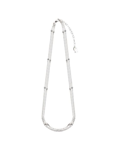 Collier 3 Multichaines Argent Clio Blue