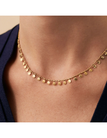 Collier Ras Du Cou Ariel AGATHA En Plaqué Or