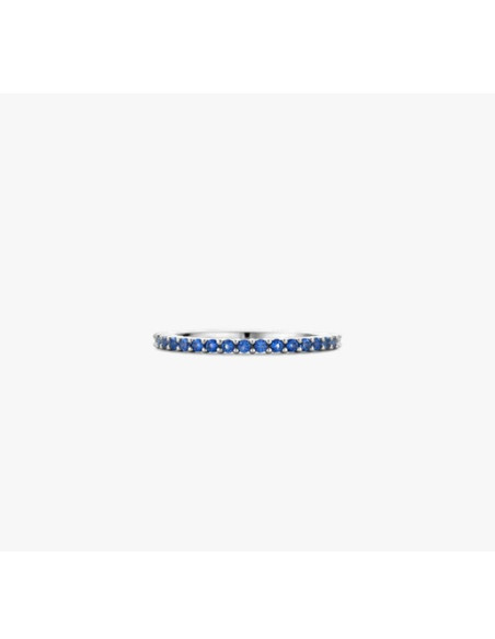 Bague Ti Sento Argent Et Zirconium Bleus 12268MB