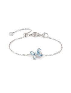 Bracelet Argent Shine Me Up Avec Un Papillon Brillant Bleu