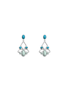 Boucles d'Oreilles Les Georgettes Rosace Finition Argent 16mm 70443441611
