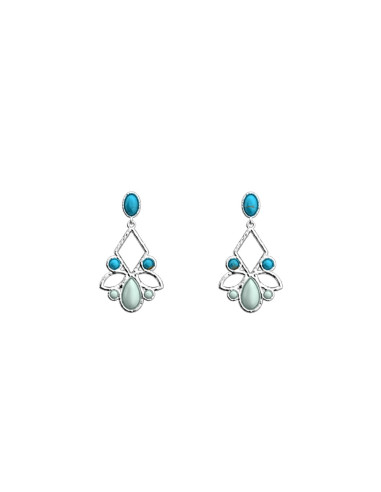 Boucles d'Oreilles Les Georgettes Rosace Finition Argent 16mm 70443441611