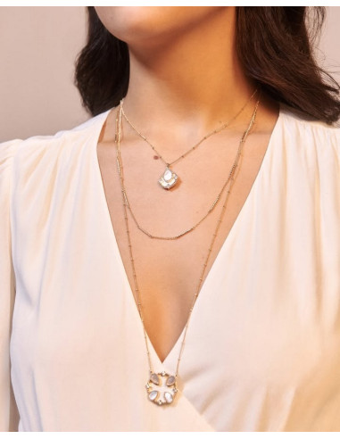 Collier Les Georgettes Constance En Métal Doré