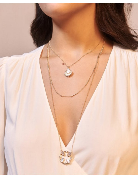 Collier Les Georgettes Constance En Métal Doré