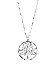 Collier Les Georgettes Arbre De Vie En Métal Argenté
