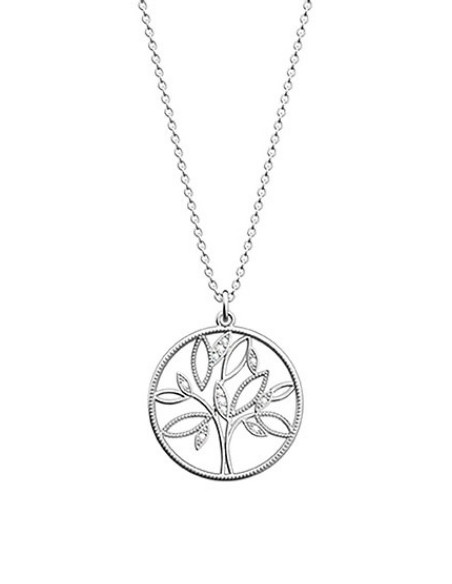 Collier Les Georgettes Arbre De Vie En Métal Argenté
