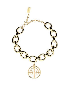 Bracelet Les Georgettes Zodiaque Balance En Métal Doré