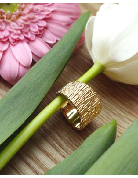 Bague Pampa De Saunier En Plaqué Or