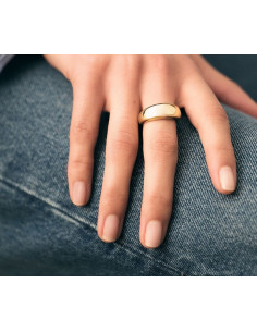 Bague Large Alexine De Agatha En Plaqué Or 2