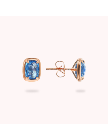 Boucles D'Oreilles BRONZALLURE Avec Prisme Baguette Bleu WSBZ02464.BT