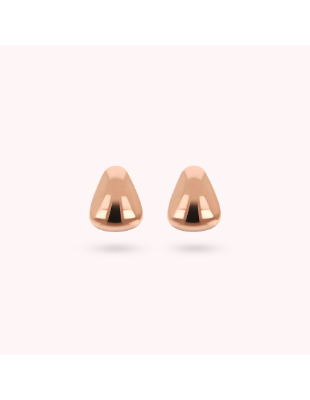 Boucles d'oreilles BRONZALLURE Gouttes Dorées Or Rose