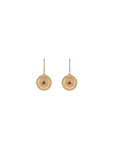 Boucles d'Oreilles Girafe Perlé Les Georgettes Métal Doré