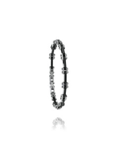 Bracelet Eyras De Jourdan En Céramique Noire Et Acier