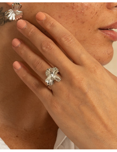 Bague Coquelicot De Saunier En Argent