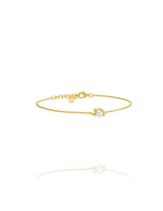 Bracelet Dune De Jourdan En Plaqué Or Et Perle