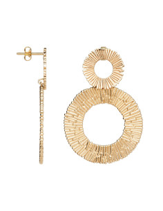 Boucles D'oreilles Pampa De Saunier En Plaqué Or 70461740100