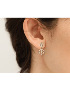 Boucles d'Oreilles Les Georgettes Hortense En Métal Doré 2