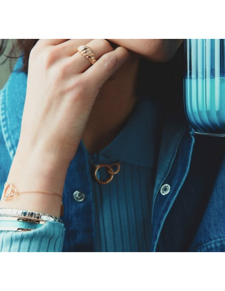 Collier Les Georgettes Icone En Métal Doré