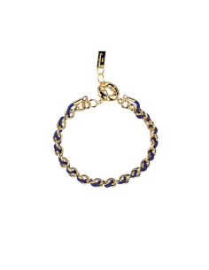 Bracelet Frégate Les Georgettes Bleu Marine Doré
