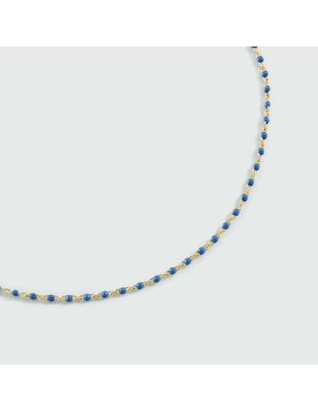 Collier Agatha Ras Du Cou Smarty Bleu